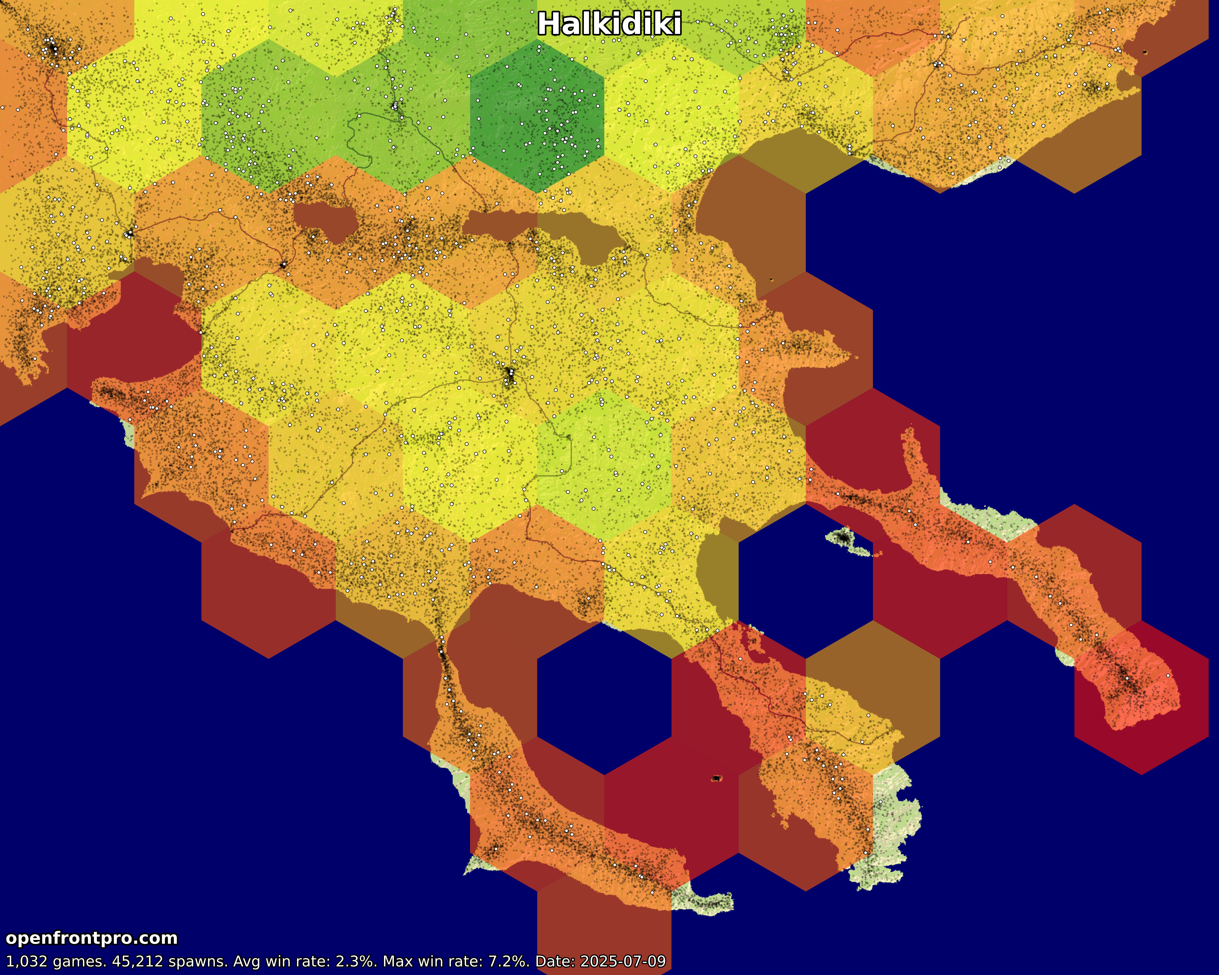 OpenFront Halkidiki Map Win Rates